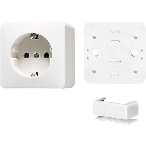 [E2YAM] Jung AP600 Wall Outlet Box (WCD Switchgear) (European Socket) - B620AWW