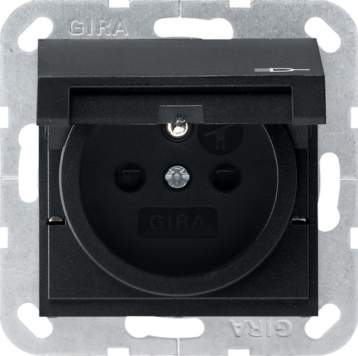 [E2YBW] Gira System 55 Wall Socket Outlet (WCD Switchgear) - 0488005