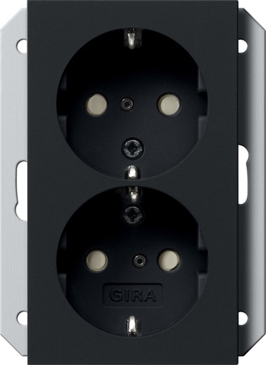 [E2YBZ] Gira System 55 Wall Socket Outlet (WCD Switchgear) - 2731005