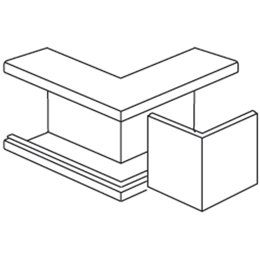 [E2YPF] Stago WG 3000 Inner Corner Piece Wall channel - INS5551203