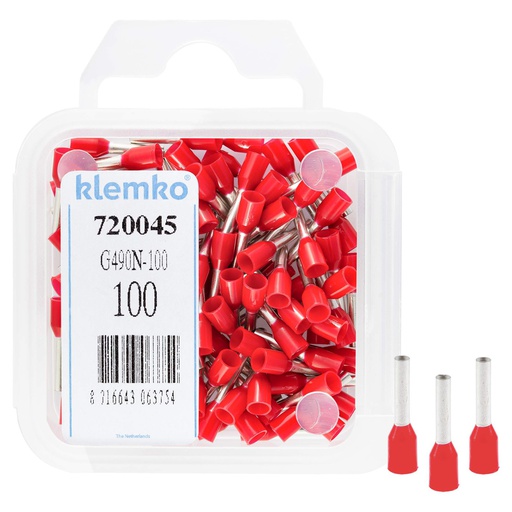 [E2YUT] Klemko Wire End Sleeve - 720045 [100 Pieces]