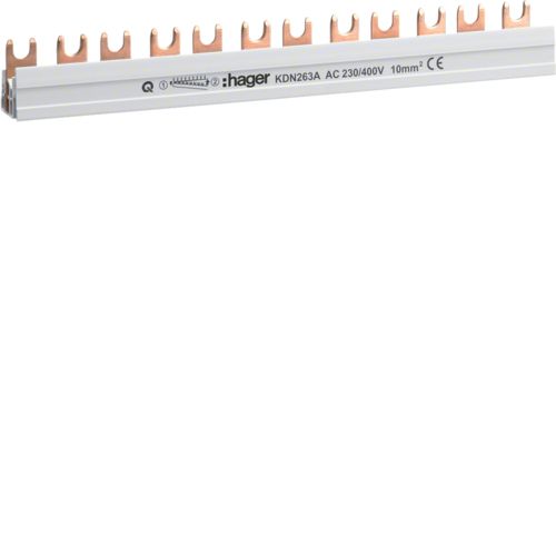 [E2ZNZ] Hager Quickbusbar Kamrail - KDN263A