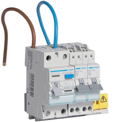 [E32BC] Hager VISION Flush-Mounting Unit With Circuit Breakers - VKS02COMBI