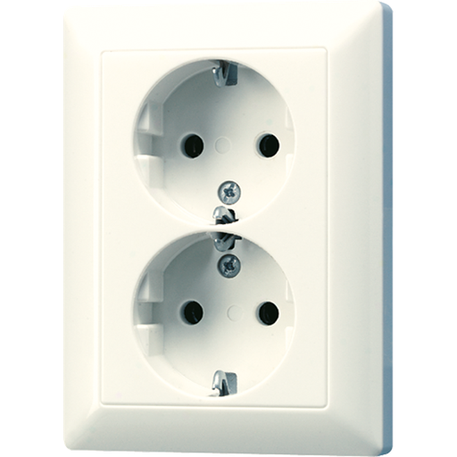 [E32SV] Jung AS500 Wall Outlet Box (WCD Switchgear) (Prise européenne) - AS5020NU