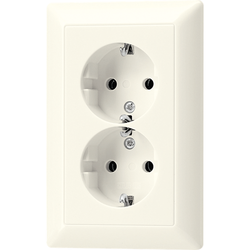 [E32SX] Jung AS500 Wall Outlet Box (WCD Switchgear) (Prise européenne) - AS5015