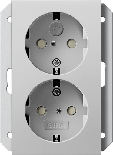 [E34D9] Gira System 55 Wall Socket Outlet (WCD Switchgear) - 2731015