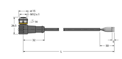 [E34ET] Conector Turck Escha Ronde (Industrial) - 6625026