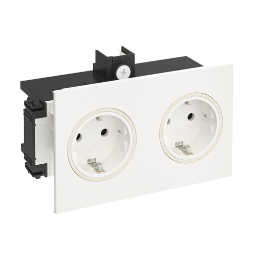 [E34QB] Rehau by OBO SIGNA Wall Outlet (WCD Switchgear) (European Socket) - 6121014