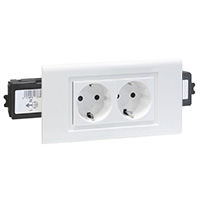 [E34UV] Prise Murale Legrand VAN GEEL (appareillage WCD) (Prise européenne) - 351039