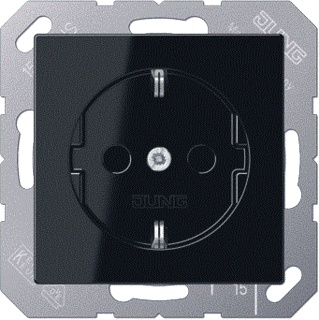 [E364S] Jung Wall Outlet Box (WCD Switchgear) (European Socket) - A1520NBFSW