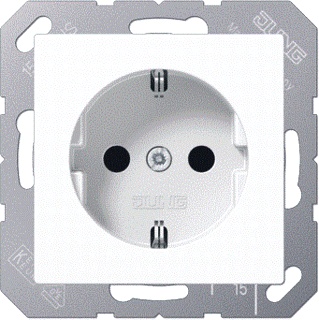 [E364T] Caja De Enchufes De Pared Jung (aparamenta WCD) (Enchufe Europeo) - A1520NBFWW