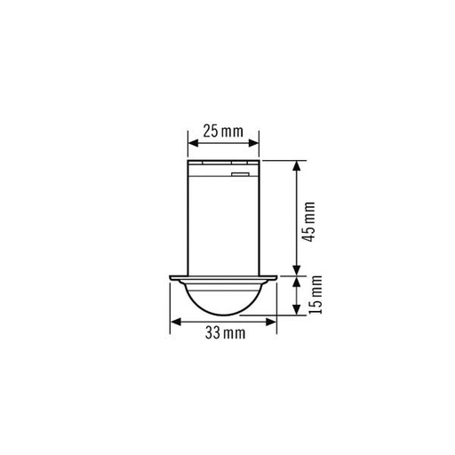 [E36BW] ESYLUX Compact Mini Motion Switch (Complete) - EP10426001