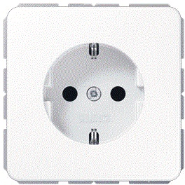 [E36G8] Jung Wandsteckdosenbox (WCD-Schaltanlage) (Europäische Steckdose) - CD1520NWW