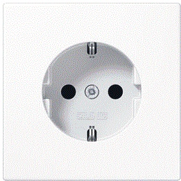 [E36GB] Caja De Enchufes De Pared Jung (interruptor WCD) (Enchufe Europeo) - LS1520NWW
