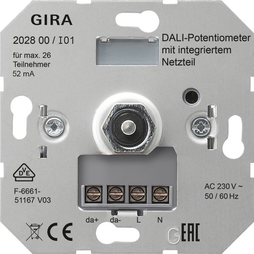 [E36YV] Gira Basic Unit Dimmer - 202800