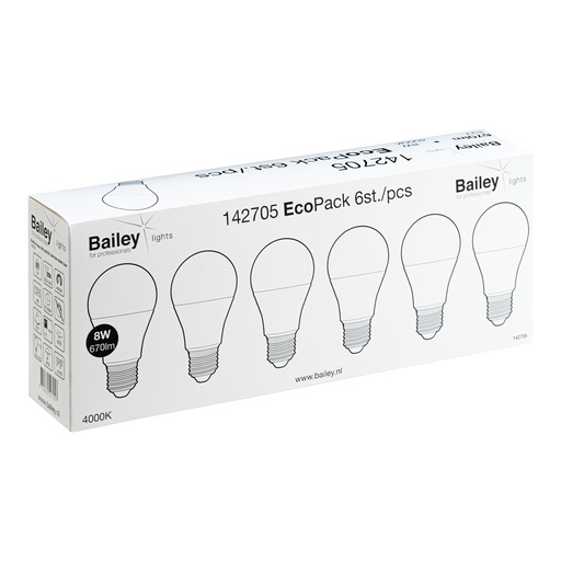 [E3B4T] Bailey EcoPack LED-lamp - 142705 [6 Pieces]