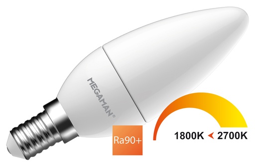 [E3CSP] Bombilla LED Megaman de tenue a cálida - MM11073