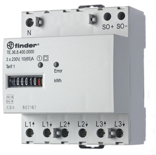 [T23HK] Finder Electricity Meter - 7E.36.8.400.0010