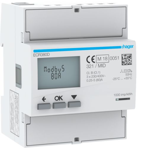 [T23KC] Hager Electricity Meter - ECR380D