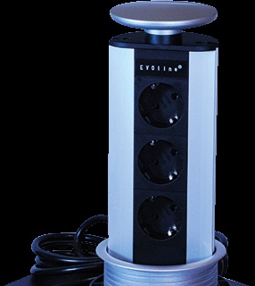 [E34G6] OCS PopUp Desk Connection Unit (European Socket) - 79.10.028