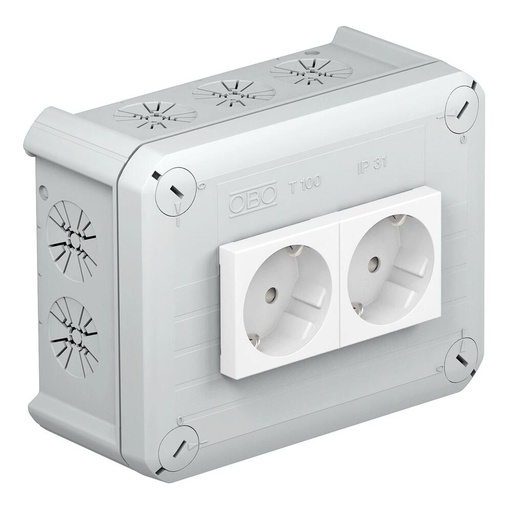 [E2PVU] OBO T-Box Boîte De Montage En Surface Mur/Plafond - 2007821