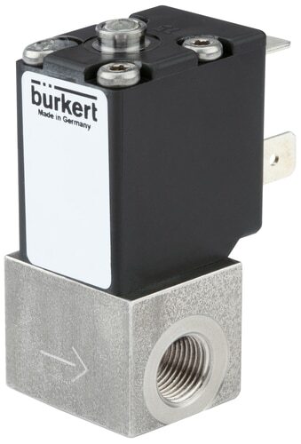 [338681] Electroválvula NPT 1/8'' NC Acero inoxidable FKM -1-2bar/-15-29psi 24VDC 2871 338681