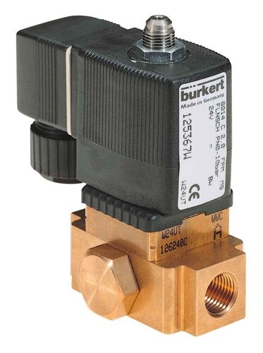 [125367] Solenoid Valve 3/2 NC 32x32 mm SFB flange Brass FKM 0-10bar/145psi 24VDC 6014 125367