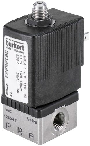 [126229] Magnetventil 3/2-Wege G1/8'' Universal Edelstahl FKM 0-7bar/102psi 24VAC 6014 126229