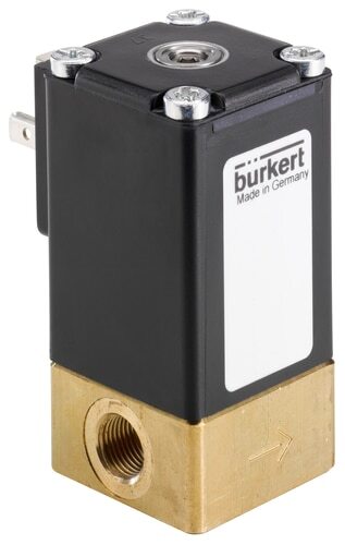 [317394] Electrovanne G1/4'' NC Laiton PCTFE -1-3.5bar/-15-51psi 24VDC 2873 317394