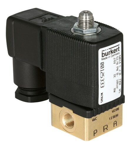 [332727] Solenoid Valve 3/2 NC NPT 1/8'' Brass FKM 0-10bar/145psi 24VDC 6014 332727