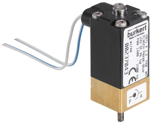 [369701] Solenoid Valve 20x20 mm SFB flange NC Brass FKM -1-3bar/-15-44psi 12VDC 2871 369701