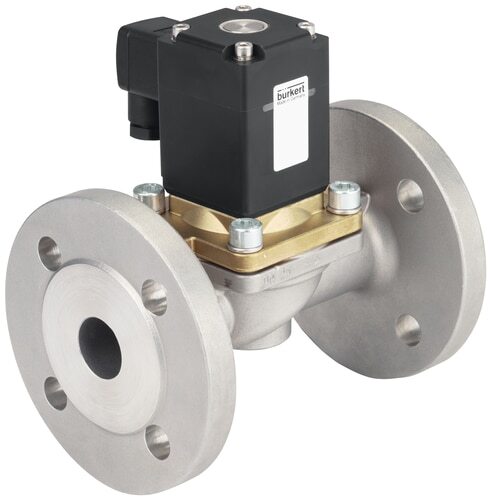 [369709] Magnetventil 25 Mm Flansch NC Edelstahl NBR 0-16Bar/232Psi 24VAC/DC Vakuum Wasserschlagschutz 0290 369709