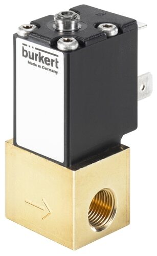 [389007] Solenoid Valve NPT 1/8'' NC Brass FKM -1-12bar/-15-174psi 24VDC 2871 389007