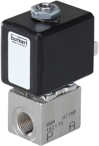 [390267] Magnetventil 3/2-Wege M5 NC Edelstahl FKM 0-6bar/87psi 24VDC 7012 390267