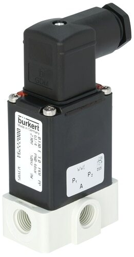 [20015557] Solenoid Valve 3/2 Universal G1/4'' PP FKM -1-2.5bar/-15-36psi 24VDC Vacuum 0330 20015557