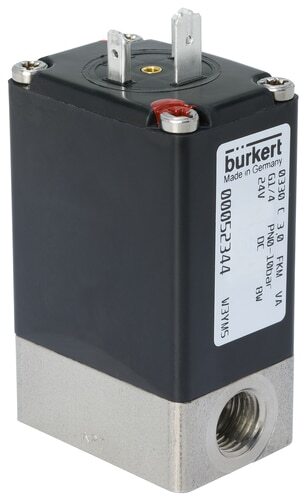 [20030877] Electrovanne G1/4'' NC Acier inoxydable FKM -1-6bar/-15-87psi 24VDC Vacuum 0330 20030877