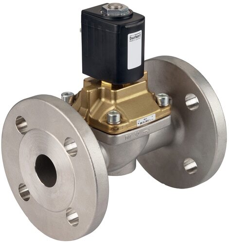 [20032736] Magnetventil 25 mm Flansch NC Edelstahl PTFE 0-10bar/145psi 230VAC 6407 20032736