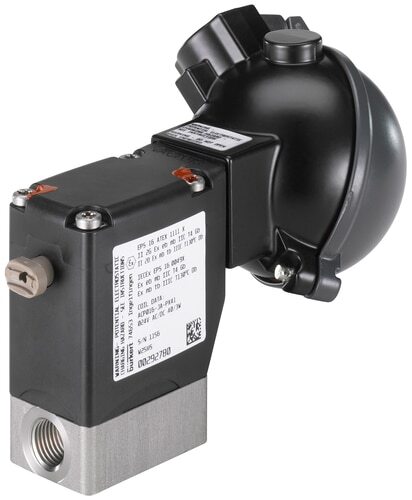 [20041075] Magnetventil G1/4'' NC Edelstahl FFKM -1-6bar/-15-87psi 24VAC/DC Vakuum ATEX 0330 20041075