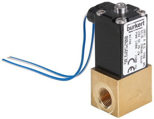 [379166] Electrovanne G1/8'' NC Laiton FKM -1-12bar/-15-174psi 12VDC 2871 379166