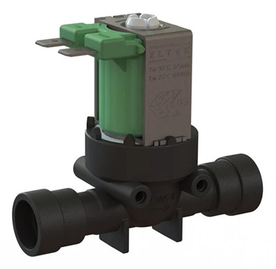 [V3HGQ] Válvula Solenoide 1/4'' Push-in NC Poliamida EPDM 0.2-10bar/3-145psi 24VDC Agua Potable