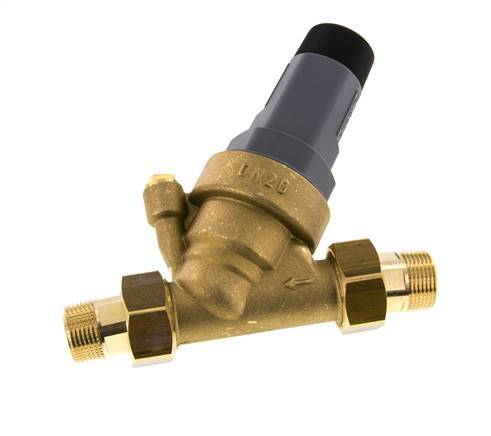 [M27DP] Water Pressure Reducer Brass R3/4'' 56 l/min 1.5-6 bar/22-87psi Drinking Water