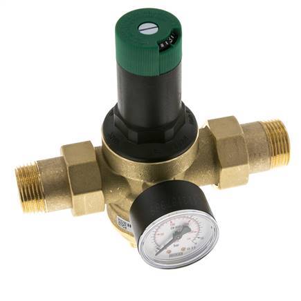 [M27EC] Filterdrukregelaar Messing R1'' 97 L/Min 1.5-6 Bar/22-87Psi Drinkwater