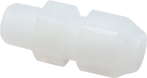 [F2VCR] 4x6mm & R1/4'' PP Straight Hose Compression Fitting with Male Threads 10bar/145psi