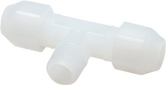 [F2VDS-X2] 6x8 Mm&R1/4'' PP T-Forme Tee Raccord De Tuyau Avec Filetage Mâle 10Bar/145Psi [2 Pièces]