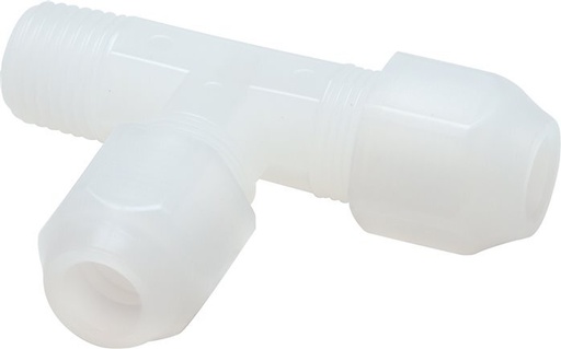 [F2VE8-X2] 2x4mm & R1/8'' PP Raccord en T à angle droit pour tuyau avec filetage mâle 10bar/145psi [2 Pièces]