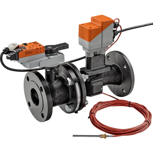 [V2V8N] Belimo Capteur Contrôlé PI-CCV DN125 Bride Kvs111.6 24VAC/DC BACnet/Modbus/MP-Bus Deux Capteurs EV125F+BAC