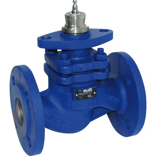 [V2VGS] Belimo Globe Valve Flange DN15 Kvs0.63 Cast Iron PTFE 15mm Stroke PN25 H6015XP63-S2