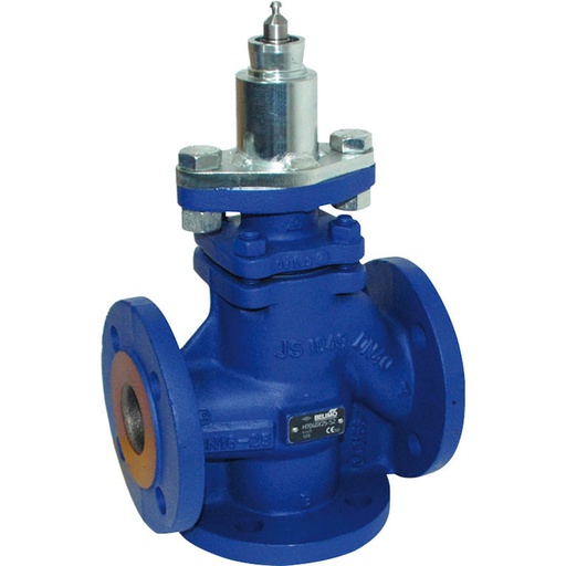 [V2VHE] Belimo 3-Way Globe Valve Flange DN50 Kvs40 Cast Iron PTFE PN25 H7050X40-S2