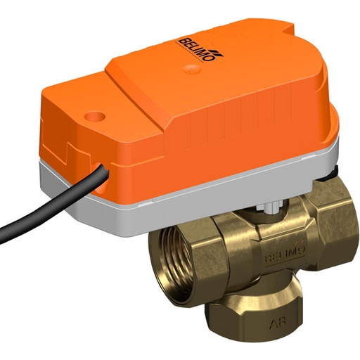 [V2WWB] Belimo Válvula De Bola De 3 Vías Rp1/2 Kvs2.5 24VAC/DC Prueba De Fallos 75s MP-Bus 1Nm IP40 C315Q-H/CQK24A-MPL