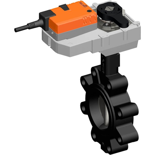 [V2X6Y] Belimo Absperrklappe DN25/PN16 24VAC/DC Modulierend Lug GGG40 EPDM IP54 ISO 5211 BACnet/Modbus/MP-Bus 90s 40Nm D625NL/GR24A-MOD-5